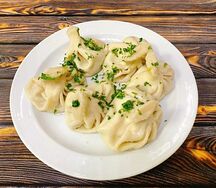 Хинкали с креветками