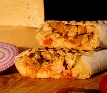 Шаурма Сырная со свининой большая