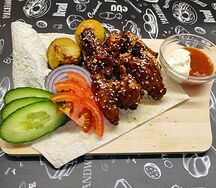 Крылья на мангале BBQ