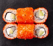 Ролл Калифорния с гребешком