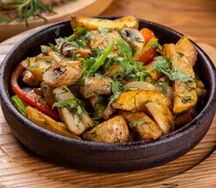 Картофель, жаренный по-грузински