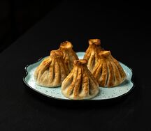 Хинкали с говядиной жареные