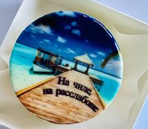 Бенто-торт На чиле на расслабоне, Мальдивы с фотопечатью