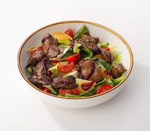 Теплый салат с куриной печенью