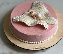 Торт на крестины Ангел