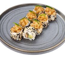 Ролл с гребешком