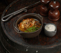 Лапша куриная с грибами