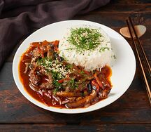 Рис с говядиной и овощами