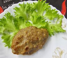 Котлета из свинины и говядины
