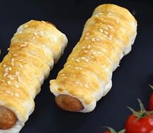 Сосиска в тесте с картошкой