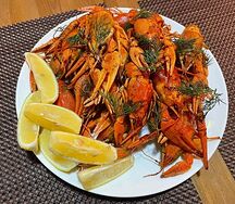Варёный рак средний 