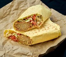 Постный ролл с фалафелем