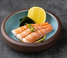 Сашими из тигровой креветки