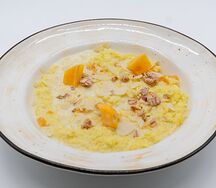 Пшенная каша с печёной тыквой