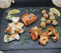 Ассорти фрутти ди маре на гриле