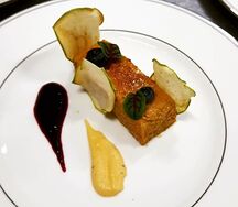 Парфе из фуа-гра и бриошь