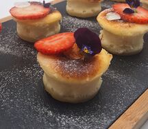 Чизкейк без теста с клубникой