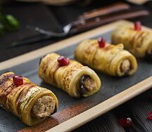 Рулетики из баклажанов