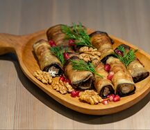 Рулетики из баклажанов