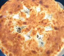 Осетинский пирог с курицей и грибами