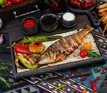 Сибас на углях