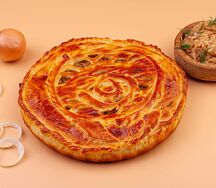 Пирог с обжаренной капустой