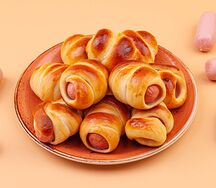 Фуршетные сытные сосиски в тесте
