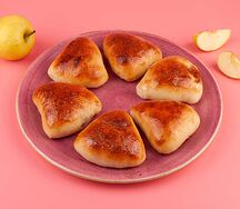 Пирожки постные сладкие печёные с яблоком