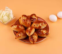 Фуршетные сытные пирожки с капустой и яйцом