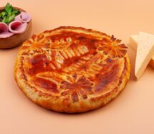 Пирог с ветчиной и сыром