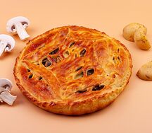 Пирог с картошкой и грибами