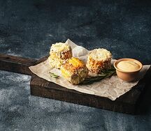 Кукуруза с сыром пармезан