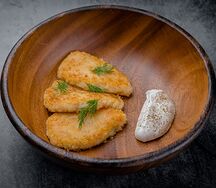 Капустные котлеты с постной сметаной