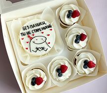 Набор бенто-торт и 5 капкейков Без паники, ты не старенький