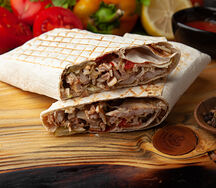 Шаурма в обычном лаваше