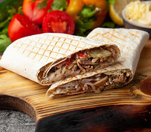 Шаурма с сыром и грибами