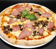 Пицца Грибная с ветчиной
