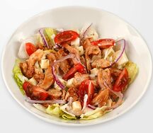 Салат с курицей терияки