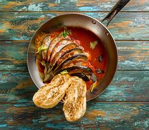 Запечённый баклажан а-ля пармиджано