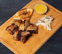 Шашлык из утки с цитрусовым соусом