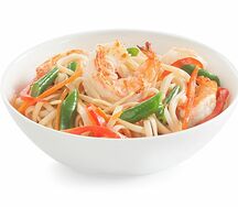 Удон с креветками