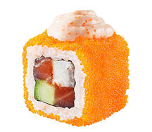 Лосось с угрём яки