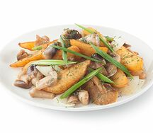 Картофель по-деревенски с грибами