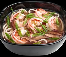 Рамен с креветками