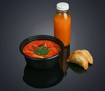 Том Ям с чебу-санами с мясом и напитком