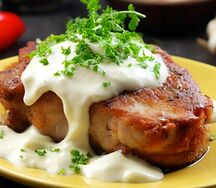 Свинина под шапочкой