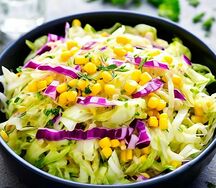 Салат Капуста с кукурузой