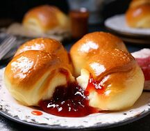 Булочка с джемом