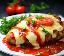 Куриная отбивная под шапочкой 