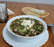 Окрошка душистая с квасом
